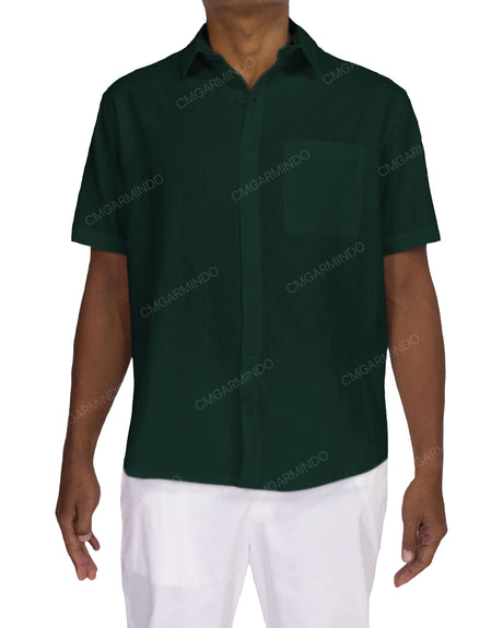Relaxed Short Sleeve Button Up Shirt