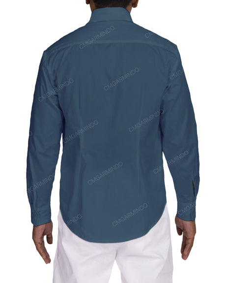 Fitted Long Sleeve Button Up Shirt