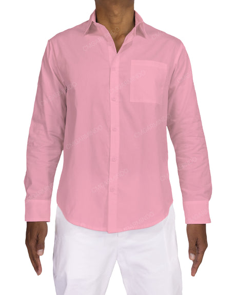 Fitted Long Sleeve Button Up Shirt