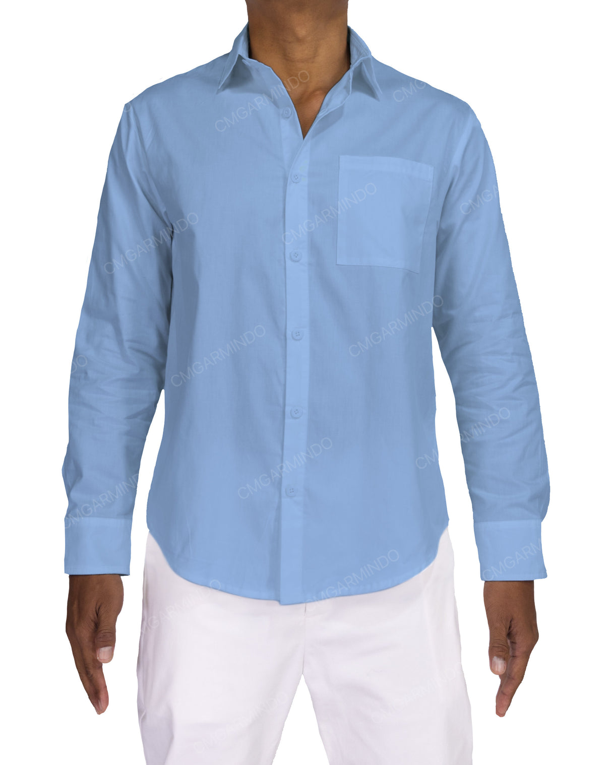 Fitted Long Sleeve Button Up Shirt