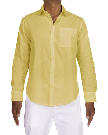 Fitted Long Sleeve Button Up Shirt