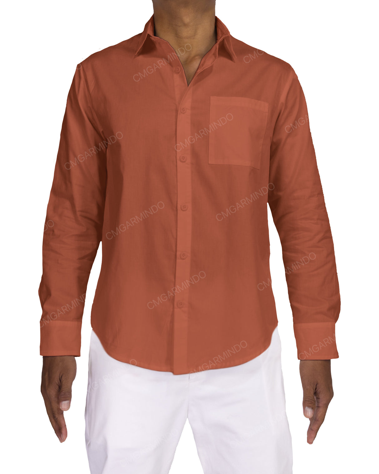 Fitted Long Sleeve Button Up Shirt