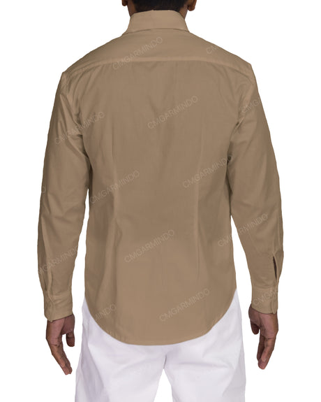 Fitted Long Sleeve Button Up Shirt