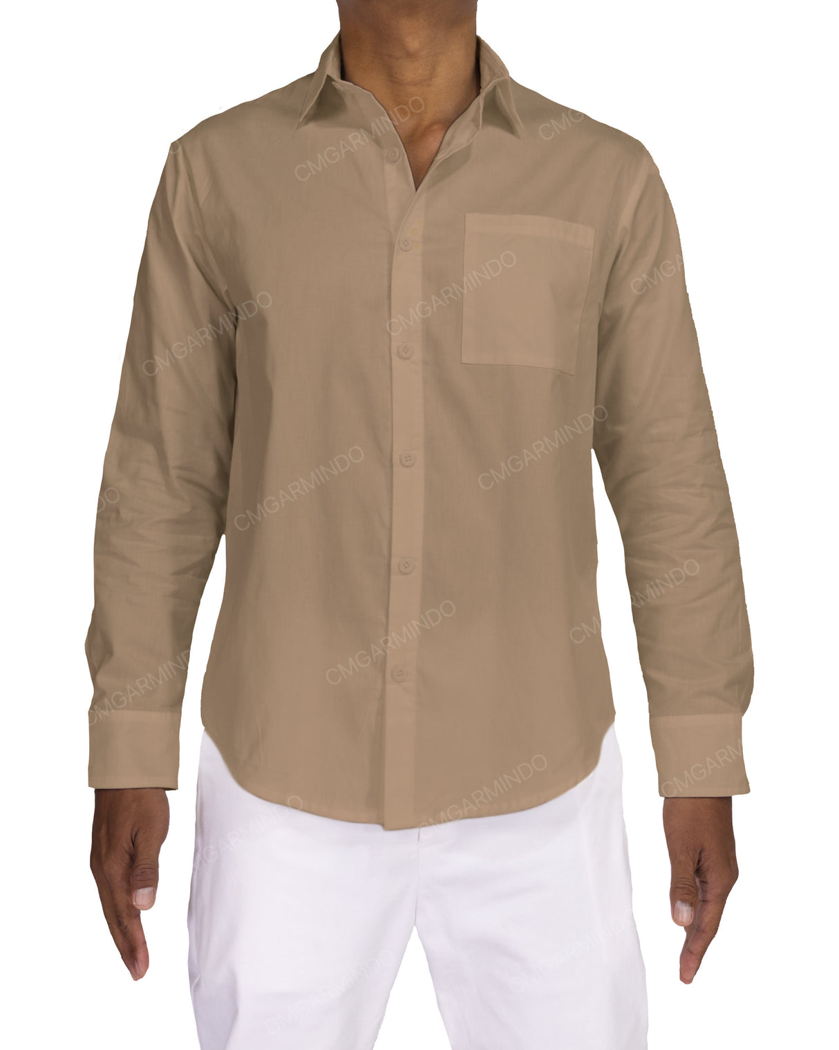 Fitted Long Sleeve Button Up Shirt