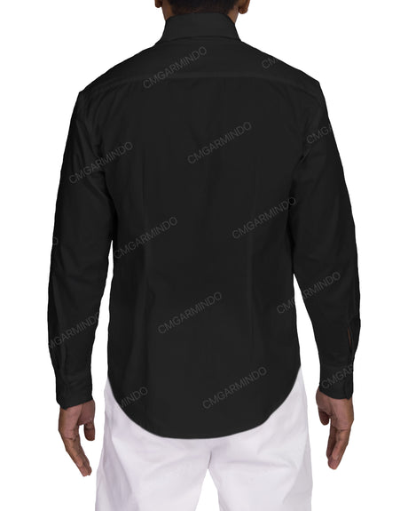 Fitted Long Sleeve Button Up Shirt