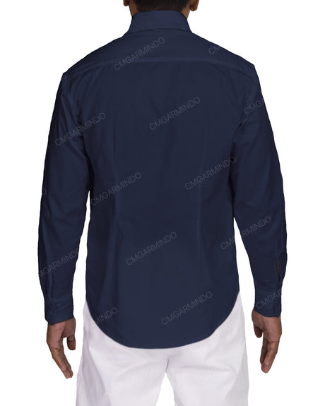 Fitted Long Sleeve Button Up Shirt
