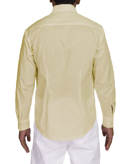 Fitted Long Sleeve Button Up Shirt