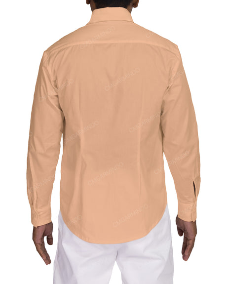 Fitted Long Sleeve Button Up Shirt