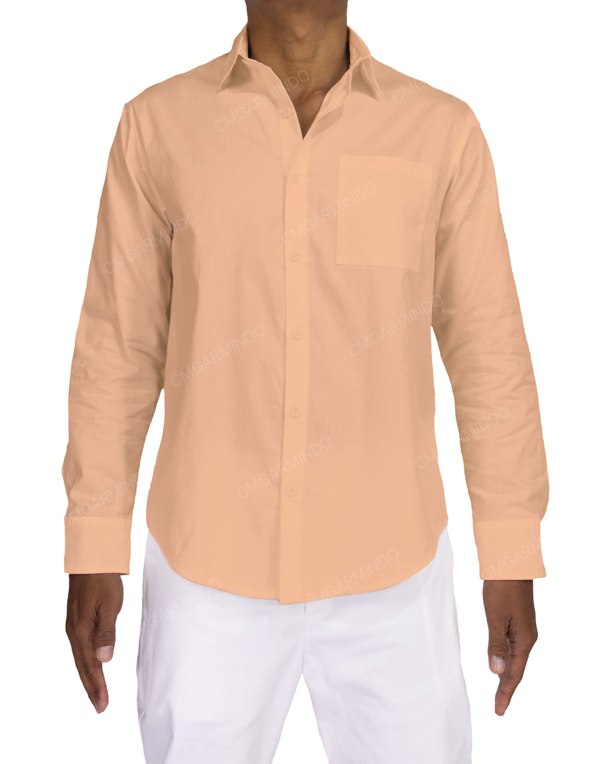Fitted Long Sleeve Button Up Shirt