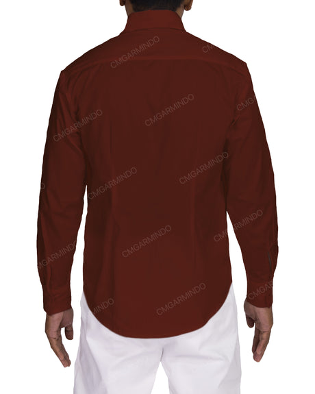 Fitted Long Sleeve Button Up Shirt