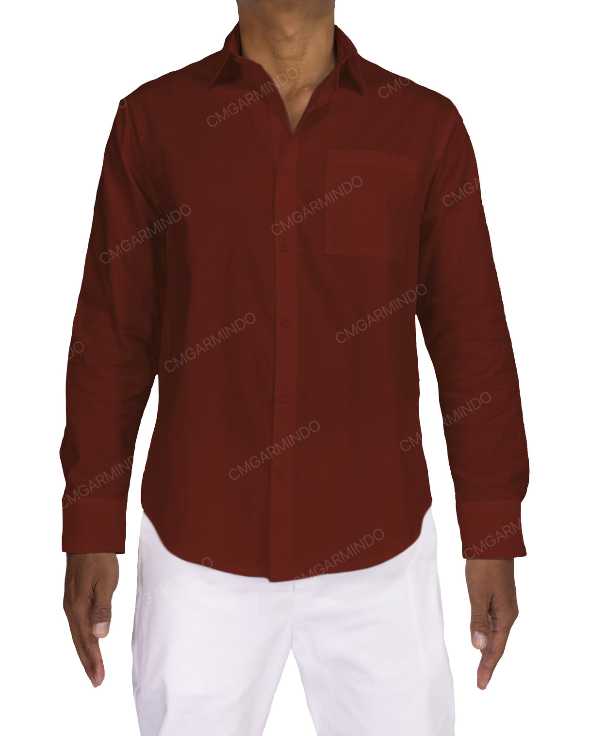 Fitted Long Sleeve Button Up Shirt