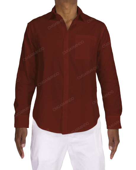 Fitted Long Sleeve Button Up Shirt