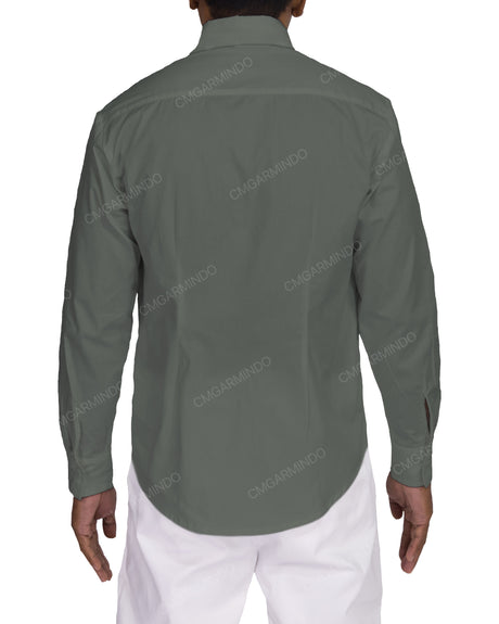 Fitted Long Sleeve Button Up Shirt