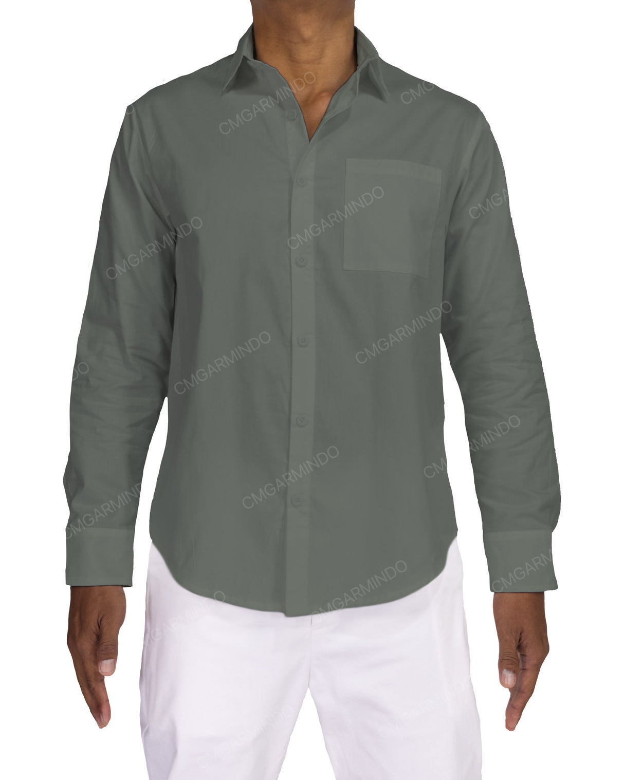 Fitted Long Sleeve Button Up Shirt