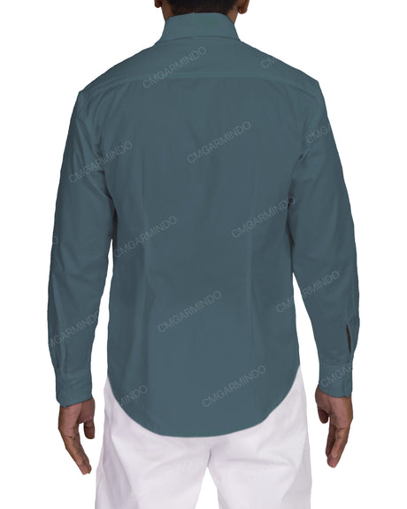 Fitted Long Sleeve Button Up Shirt