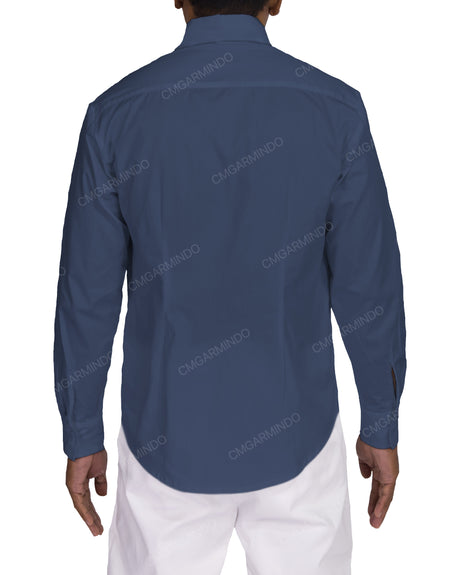 Fitted Long Sleeve Button Up Shirt