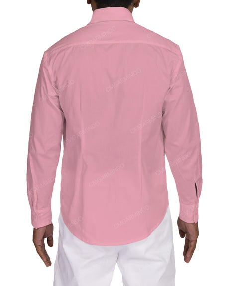 Fitted Long Sleeve Button Up Shirt