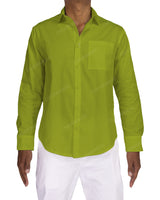 Fitted Long Sleeve Button Up Shirt