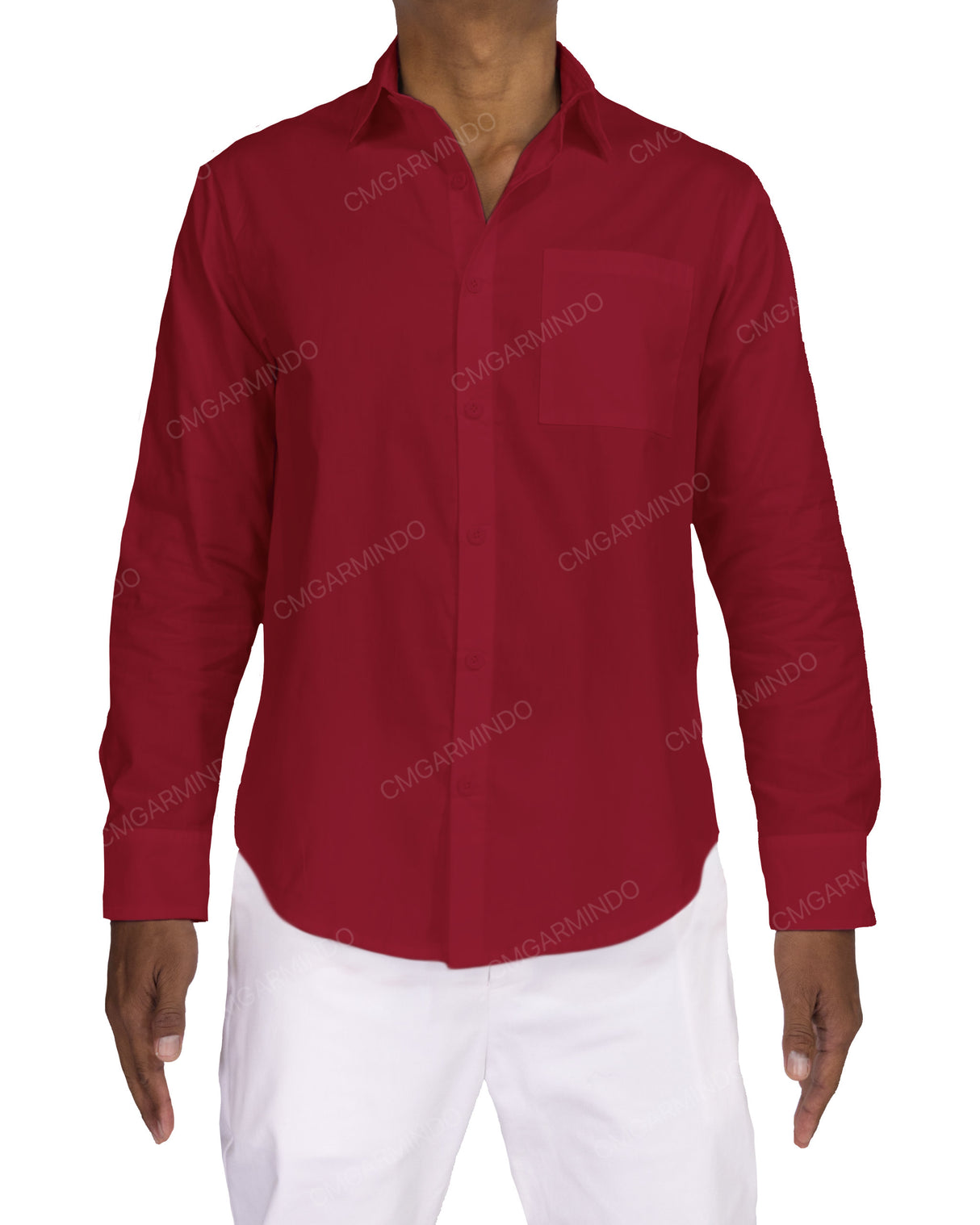 Fitted Long Sleeve Button Up Shirt