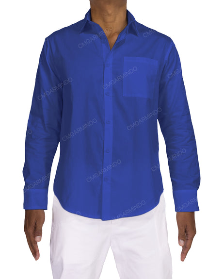 Fitted Long Sleeve Button Up Shirt