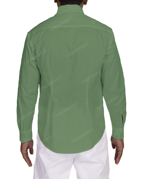 Fitted Long Sleeve Button Up Shirt