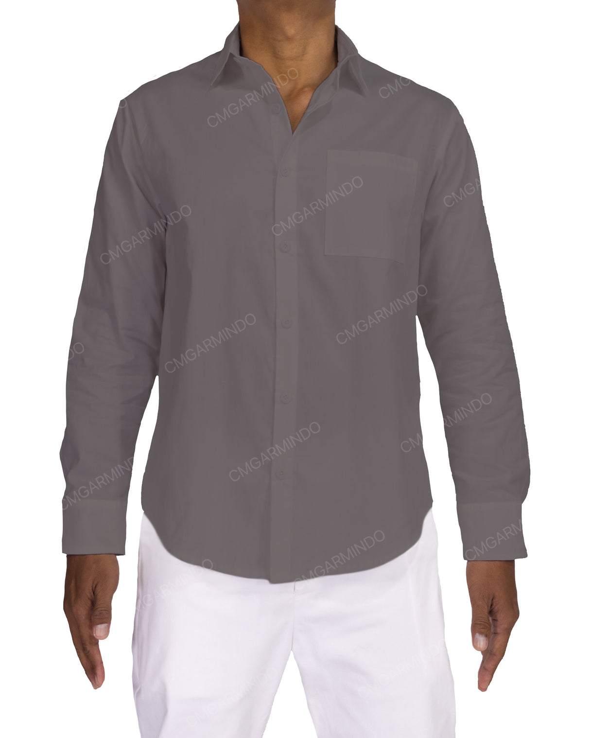 Fitted Long Sleeve Button Up Shirt