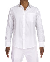 Fitted Long Sleeve Button Up Shirt