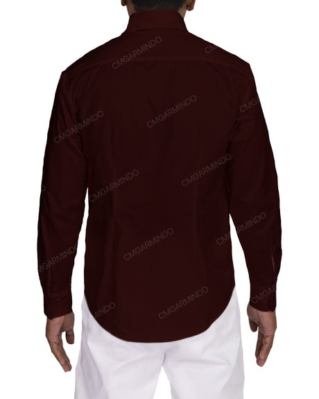 Fitted Long Sleeve Button Up Shirt