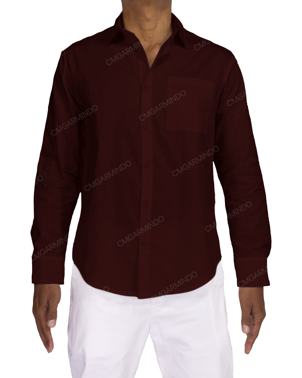 Fitted Long Sleeve Button Up Shirt