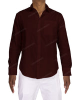 Fitted Long Sleeve Button Up Shirt