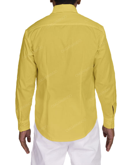 Fitted Long Sleeve Button Up Shirt