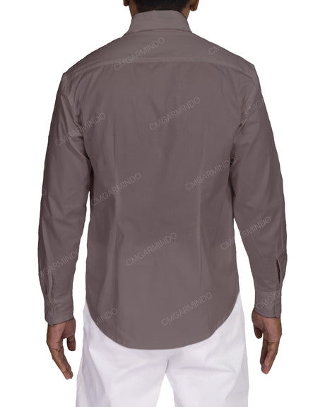 Fitted Long Sleeve Button Up Shirt