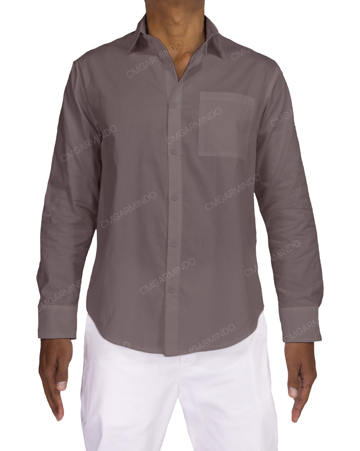 Fitted Long Sleeve Button Up Shirt