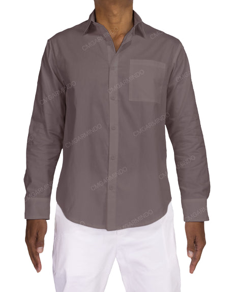 Fitted Long Sleeve Button Up Shirt
