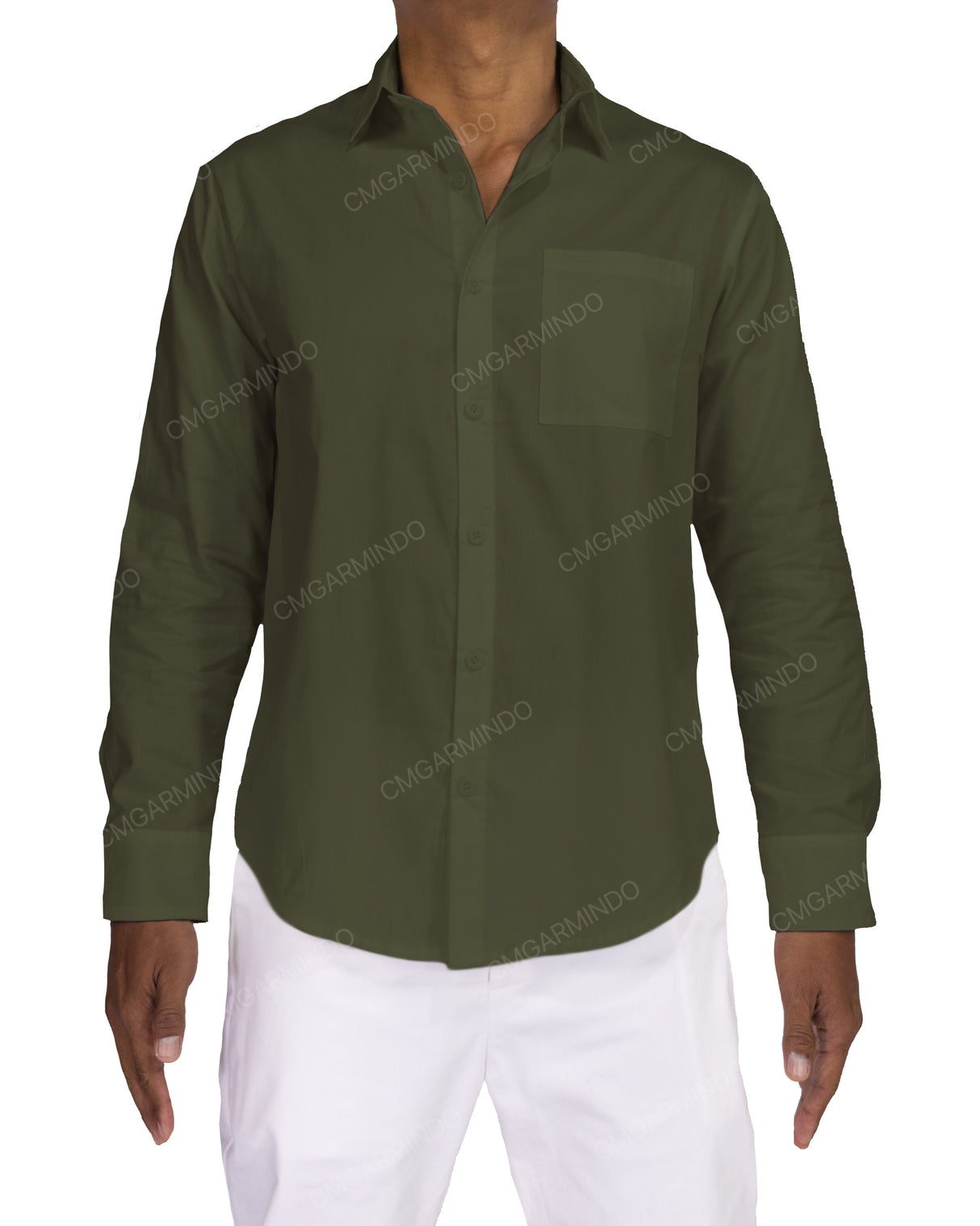 Fitted Long Sleeve Button Up Shirt