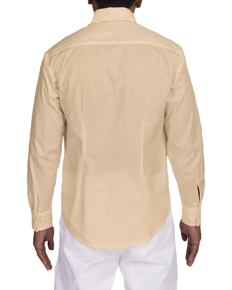 Fitted Long Sleeve Button Up Shirt