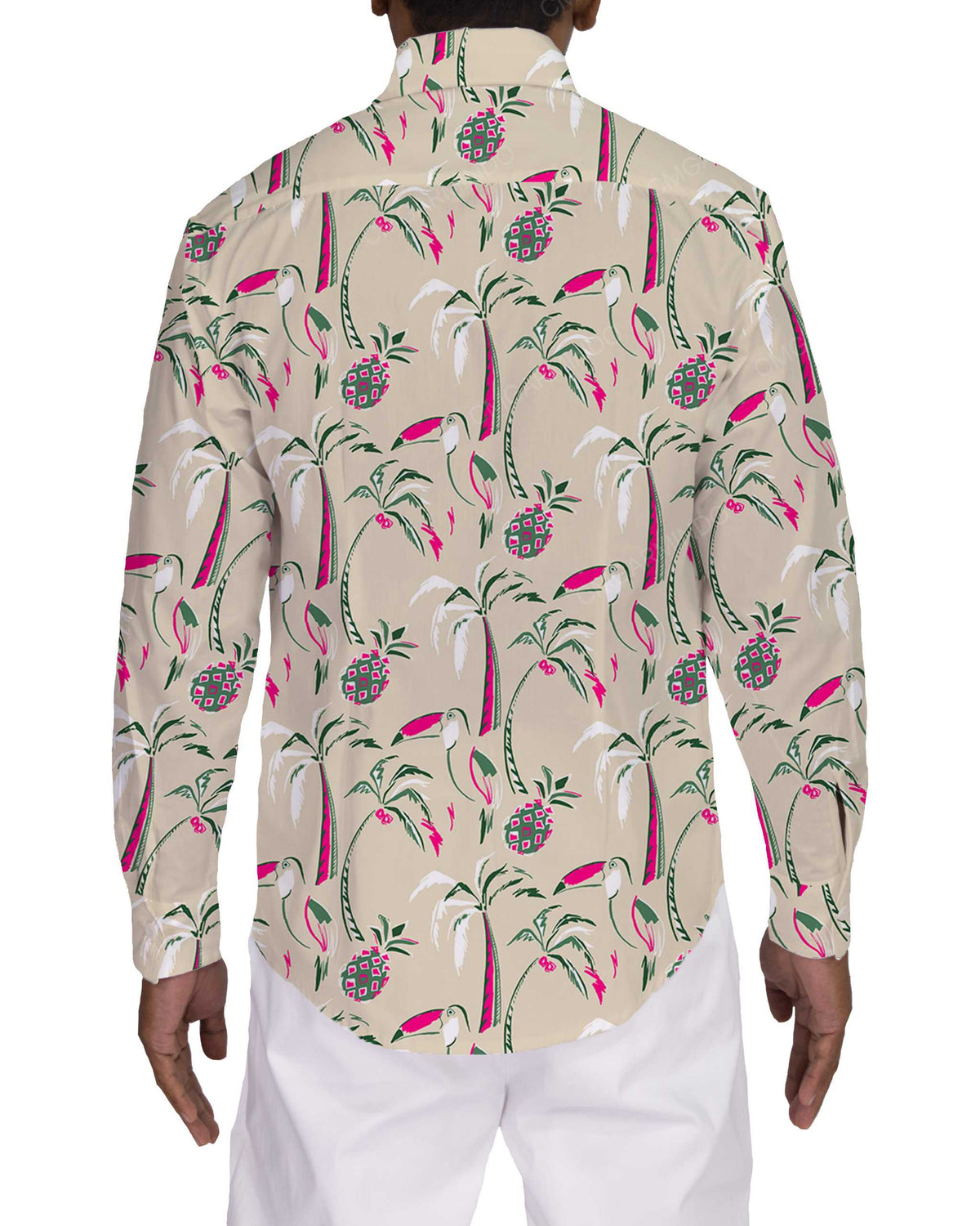 Fitted Long Sleeve Button Up Shirt