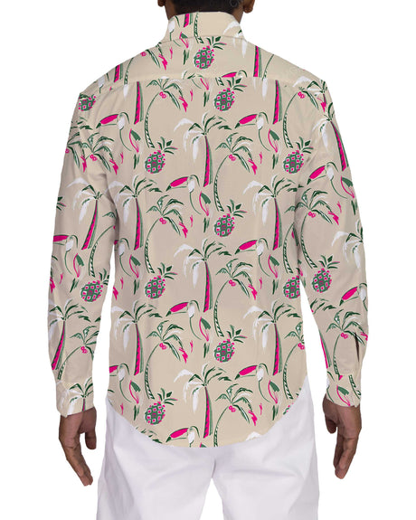 Fitted Long Sleeve Button Up Shirt