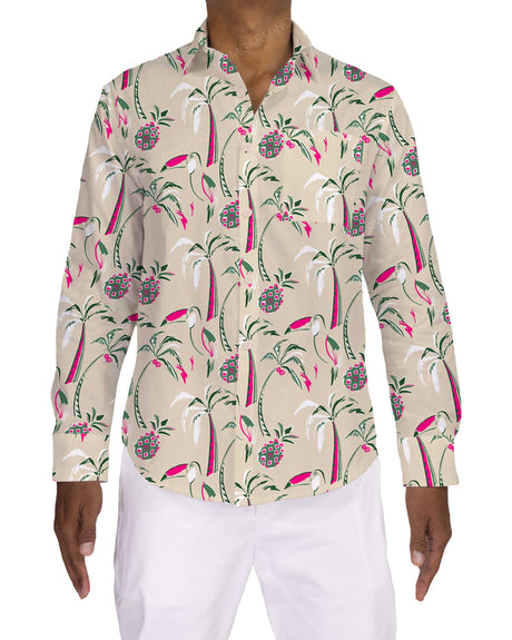Fitted Long Sleeve Button Up Shirt
