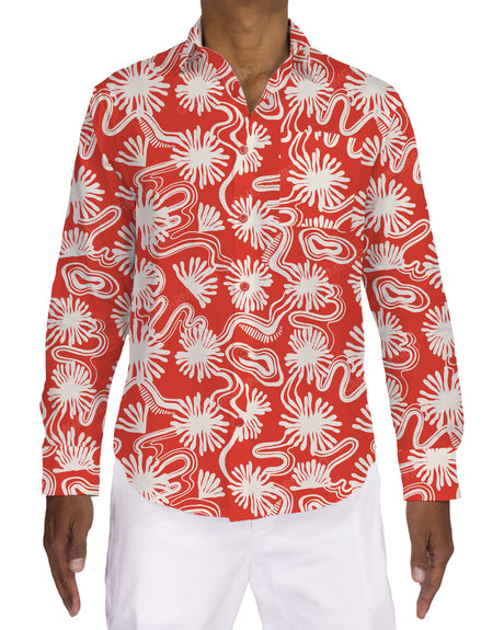 Fitted Long Sleeve Button Up Shirt