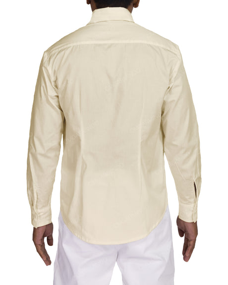Fitted Long Sleeve Button Up Shirt