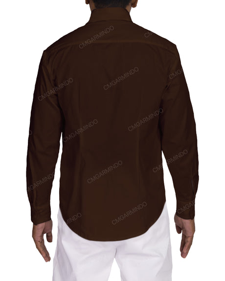 Fitted Long Sleeve Button Up Shirt