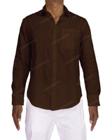 Fitted Long Sleeve Button Up Shirt