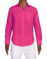 Fitted Long Sleeve Button Up Shirt