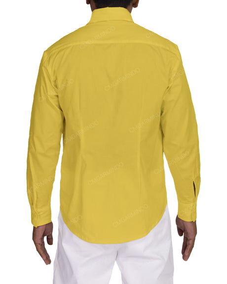 Fitted Long Sleeve Button Up Shirt