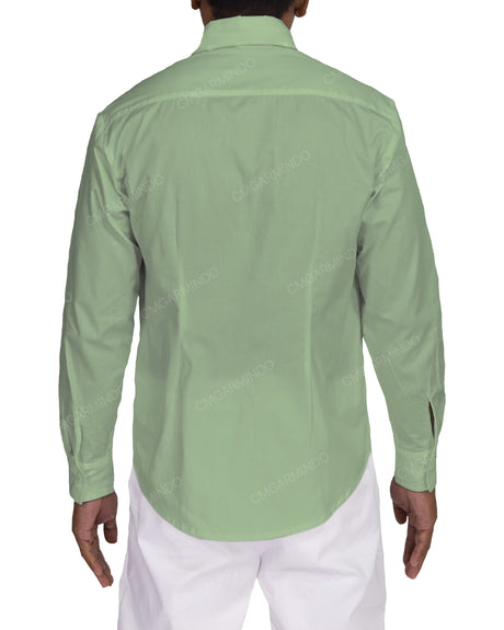 Fitted Long Sleeve Button Up Shirt