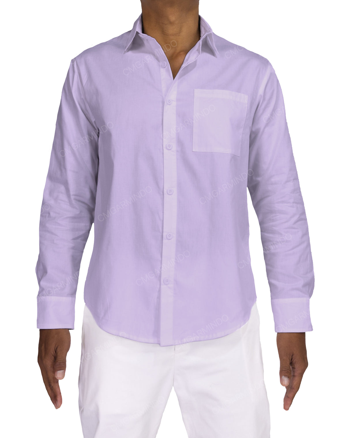 Fitted Long Sleeve Button Up Shirt