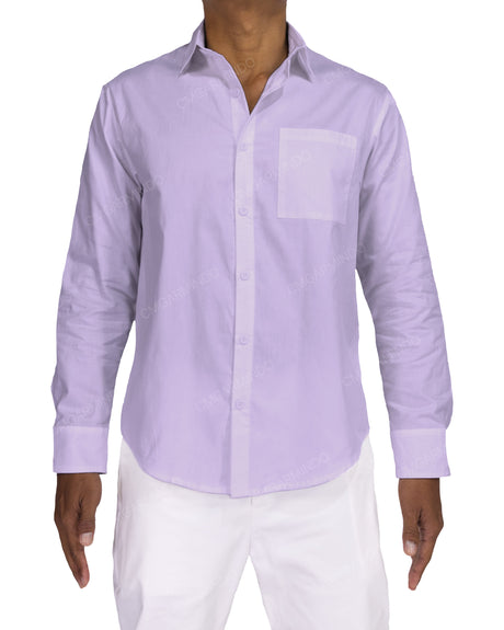 Fitted Long Sleeve Button Up Shirt
