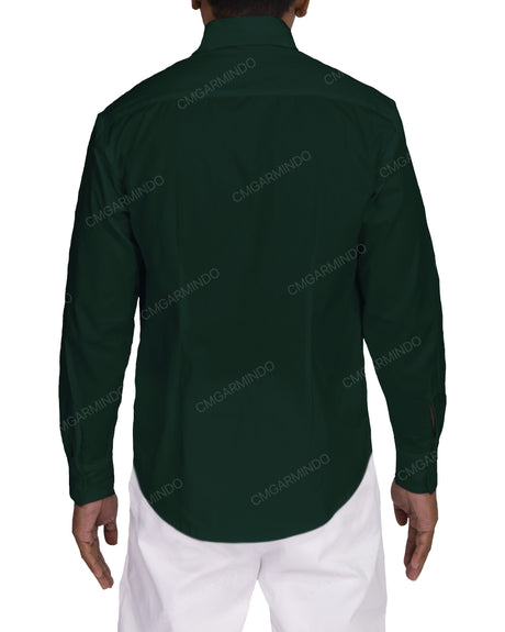 Fitted Long Sleeve Button Up Shirt