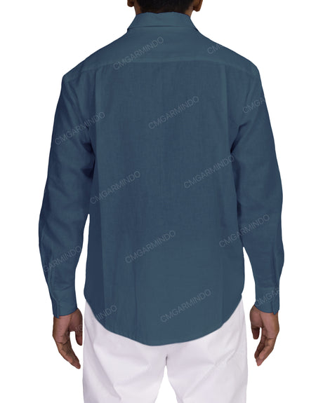 Relaxed Long Sleeve Button Up Shirt
